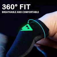 Manchons de doigts en fibre d'argent ultra-fins et respirants, antidérapants et absorbants la transpiration, empêchant la perte de sensation tactile.