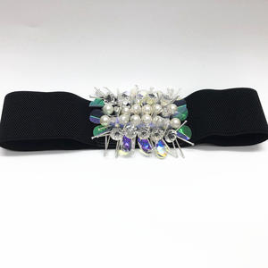 Ouruoyas New 2020 Elastic Womens 6cm Wat Belt À La Mode, À La Mode, Personnalisé Et Polyvalent. Il est décoré avec - Product Image 4