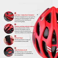 Casque de vélo tout-terrain pour adulte, écologique, en polystyrène expansé (EPS) et coque en PC, personnalisable, avec lumière détachable, réglable, sport, une seule étape