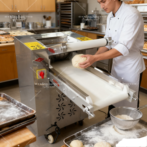 Alta productividad Electri Dough Sheeter Commercial Dough Roller <span class=keywords><strong>Oller</strong></span> Máquina mezcladora y amasadora automatizada - Product Image 5