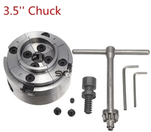 Có thể đảo ngược 3.5 inch gỗ quay Chuck 1-inch x 8tpi chủ đề gỗ Lathe Chuck phụ kiện hàm gỗ tiện quay công cụ Bền - Product Image 2