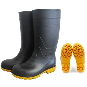 यूनिसेक्स मोटी soled कस्टम बनाया गया निविड़ अंधकार वेलिंगटन पीवीसी बारिश जूते के लिए सुरक्षा गम जूते फैक्टरी पुरुषों