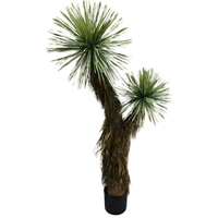 Künstliche Stroh mann grüne Topfpflanzen anpassbare künstliche Bäume für Bulk Garden Decor