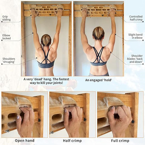 Wellshow Sport Climbing Hangboard Entrenamiento de escalada en roca como escalada Diapasón Escalada Pull up <span class=keywords><strong>Bar</strong></span> - Product Image 4