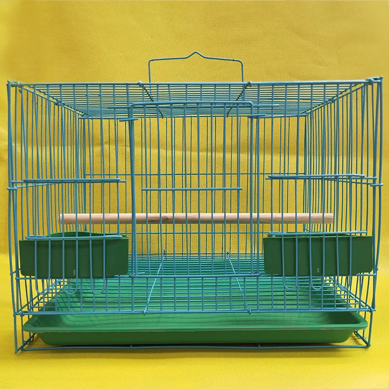 First Flight Yellow Metal and Plastic Cage Vintage Birdcage Aquaria 1979