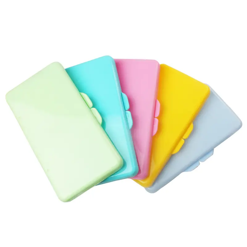 Caja de toallitas húmedas de plástico para el cuidado del bebé, toallitas coloridas sin BPA, venta al por mayor