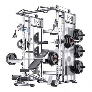 Máquina Smith de Acero para Uso Comercial al por Mayor, Equipo de Gimnasio Multifuncional Portátil y Duradero para Entrenamiento Físico, 450 kg MR5RS - Product Image 1