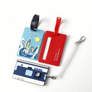 Wholesale Waterproof ID <b>Name</b> Paper Card Travel Leather Luggage Baggage Tags With Metal Buckle - Product Image 3