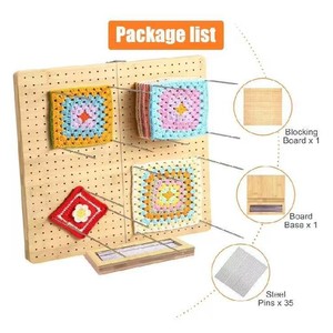 Cross-border wooden yarn knitting auxiliary board, square yarn knitting board, handmade DIY knitting board, <b>crochet</b> desktop - Product Image 5