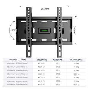 Soporte Universal de pared para TV, marco de alta calidad para Monitor LCD LED de 14-32 <span class=keywords><strong>pulgadas</strong></span>, Panel plano de <span class=keywords><strong>Plasma</strong></span>, HDTV - Product Image 1