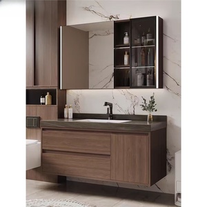 ตู้ห้องน้ำเซรามิกสไตล์ยุคกลางพร้อมอ่างล้างหน้าแบบรวมในตัว - Product Image 2