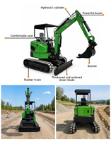 Mini-excavatrice sur chenilles 3,5 tonnes en promotion avec moteur/pompe Eaton, également disponible en version 1,8 tonne pour ferme et ranch