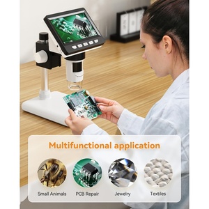 Mini Microscopio de moneda de 4,3 ", microscopio <span class=keywords><strong>Digital</strong></span> LCD 1000X, lupa de moneda USB de 1080P para monedas de error con 8 luces LED ajustables - Product Image 6