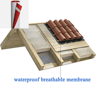 Membrane synthétique imperméable certifiée CE, résistante aux déchirures, perméable à la vapeur, sous-couche pour la construction de toitures