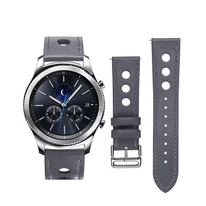 BEEFLYPOWER <span class=keywords><strong>Correa</strong></span> de Reloj de <span class=keywords><strong>Cuero</strong></span> de Repuesto Personalizada de 20 mm, Edición Limitada <span class=keywords><strong>Frontier</strong></span>/Classic para <span class=keywords><strong>Samsung</strong></span> <span class=keywords><strong>Gear</strong></span> <span class=keywords><strong>S3</strong></span> 46 mm 22 mm - Product Image 5