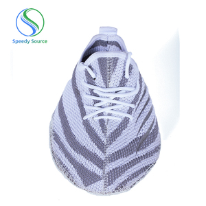 Venta caliente 3D mujeres Flying Knit Plastisol Sock transpirable y cómodo Knitting Shoe Uppers - Product Image 1