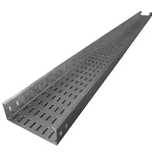 Slotted Type Hot Dipped Galvanized Cable Tray with Small Return Flange (OEM accepted)