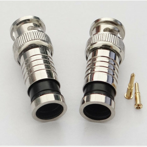 RG59 RG6 RF Coaxial Cable <strong>Bnc</strong> Male Plug <strong>CCTV</strong> <strong>Compression</strong> <strong>Connectors</strong> - Product Image 4