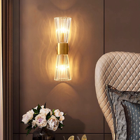 Lampe murale LED en fer et verre, style nordique moderne, pour chambre, chevet, couloir, escalier, bureau, hall d'hôtel, éclairage artistique