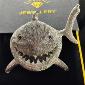 Liontin Hiu Zirkonia Kubik Eropa Amerika Modis dan Populer Liontin Hiu Kualitas Tinggi - Product Image 2