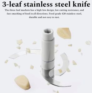 Manual Bamboo Meat Grinder <b>Vegetable</b> Cutter Kitchen Whisk Food Processor Blade Slicer Garlic Onion <b>Chopper</b> Tool Meat Poultry - Product Image 6