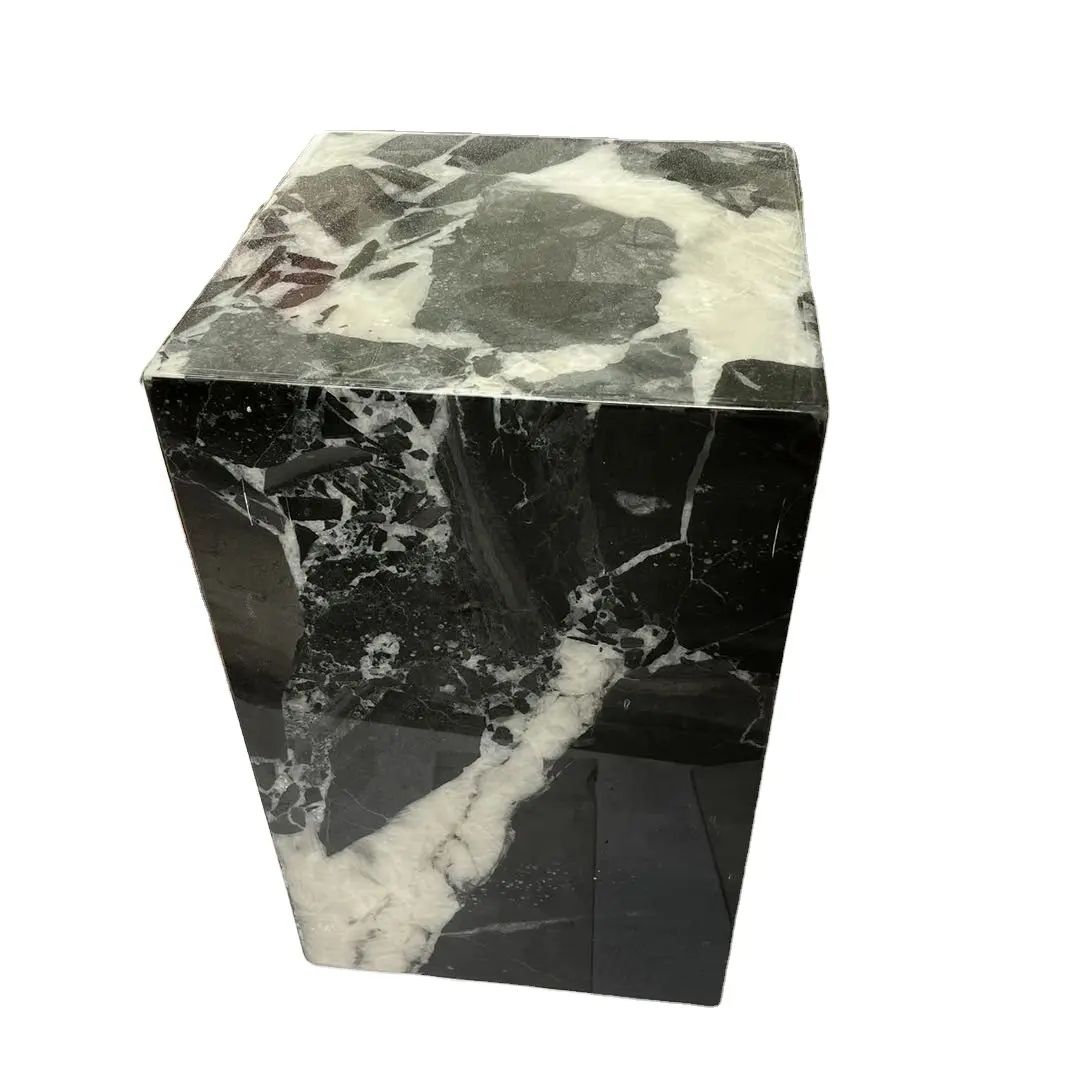 Bàn đá cẩm thạch màu đen hiện đại bàn bên bàn nhỏ cho phòng khách