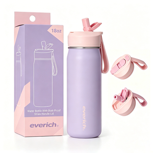 Borraccia Termica Everich da 32oz in Acciaio Inossidabile con Cannuccia, Bottiglia Sportiva Senza BPA, da Viaggio, con Grande Manico per Facile Trasporto - Product Image 2
