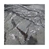 Rideau en maille tissée décoratif coloré en acier inoxydable avec paillettes, résistant à la corrosion