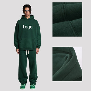 เสื้อฮู้ดดี้โอเวอร์ไซส์ทรงบ็อกซี่ผ้าฝ้ายคุณภาพสูง 350 กรัม ยี่ห้อ Doven OEM สำหรับผู้ชาย สไตล์สตรีทแวร์  รับสกรีนโลโก้ตามสั่ง - Product Image 1