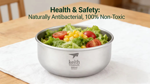 Tazón de Titanio Puro de Lujo, Acabado Arenado en Gris Plateado, 800 ml, Vajilla Moderna y Minimalista para Acampar al Aire Libre, Uso Doméstico, Portátil - Product Image 6