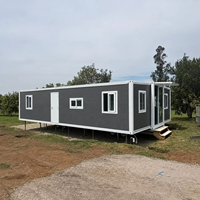 Maison préfabriquée pliable de 40 pieds à nettoyage facile pour le personnel des vergers et les invités des vignobles