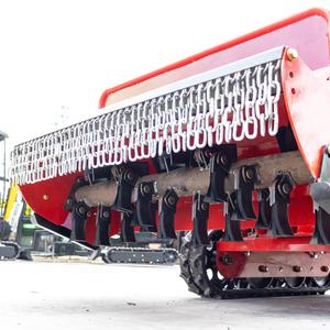 Petit robot coupe-herbe <span class=keywords><strong>largeur</strong></span> de coupe 800mm/1000mm/1200mm grande puissance moteur diesel télécommande tondeuse à gazon sur chenilles tondeuse à fléaux - Product Image 3