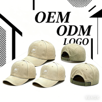 Casquette de baseball en toile à 5 panneaux avec logo personnalisé, imperméable, respirante, broderie 3D, style vintage sportif ethnique pour adultes, boucle métallique, 100% coton
