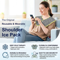 Compresse réutilisable pour le cou et les épaules, pack de gel personnalisé, coussin chauffant micro-ondable pour soulagement de la douleur, thérapie par enveloppement, OEM