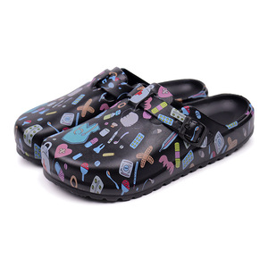 Chaussons de bloc opératoire pour hommes, en EVA, à bout fermé, semelle souple, respirants, rehaussants, de protection, créatifs, pour laboratoire/studio - Product Image 1