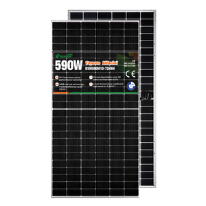 Panneaux solaires photovoltaïques N-Type HJT demi-cellules mono PERC Top Corn 590W pour usage domestique et commercial - Product Image 5