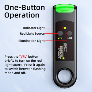 ปากกาทดสอบแสงสีเขียวแบบไฟเบอร์ออปติก รุ่นชาร์จขนาดเล็ก พร้อมไฟ LED แบตเตอรี่ลิเธียม อุปกรณ์พกพา VFL - Product Image 5