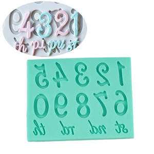 English Alphabet Chocolate Fondant Molds Number Letter Cake Decorations Silicone Mold For Valentine'S Day Cake Decorating - Product Image 5