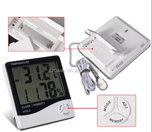 Nhà giữ OW-E2 Nhiệt kế ẩm kế đồng hồ kỹ thuật số LCD hiển thị điện tử Nhiệt độ độ ẩm mét - Product Image 5