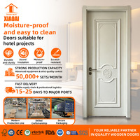 Porte de chambre d'hôtel en MDF, design chinois, étanche, pour usage intérieur, ouverture latérale, finition de qualité, garantie 3 ans