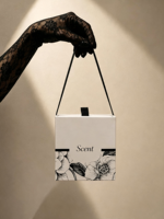 Ausziehbare Griff-Aromatherapie-Geschenkbox EVA Maßgefertigte Kosmetik-Aufbewahrung Damen-Parfüm Papier-Karton Mini-Party-Geschenkbox Beutel