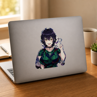 Autocollant personnalisé en PET imperméable imprimé UV 3D Anime Cartoon pour voitures, ordinateurs portables, valises, réfrigérateurs