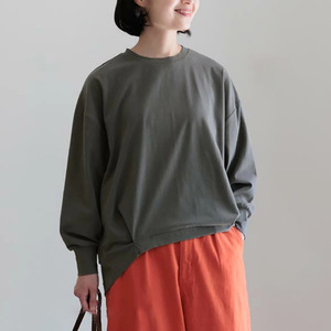 Camiseta <span class=keywords><strong>de</strong></span> Algodón <span class=keywords><strong>de</strong></span> Manga Larga para Mujer, Estilo Casual, Holgada, Talla Grande, Nueva Colección <span class=keywords><strong>de</strong></span> Otoño, Fabricante OEM - Product Image 4