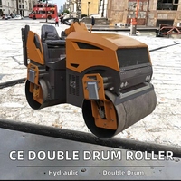 Compacteur routier diesel d'occasion léger à double tambour pour engins de construction