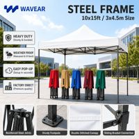 Tente de stand d'exposition sportive publicitaire, auvent pliant commercial imperméable pour événements, tente robuste anti-UV avec logo