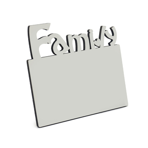 Marco de fotos en blanco <span class=keywords><strong>para</strong></span> sublimación, marco de fotos de tablero duro de MDF, familia <span class=keywords><strong>para</strong></span> prensa de calor incluida, soportes, imagen personalizada DIY de 6x7 pulgadas - Product Image 1