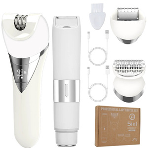 IRUIBEAUTY 958 Lady Shaver Kit <span class=keywords><strong>5</strong></span>-en-1 Lavable Corps Tondeuse À Cheveux Double Tête Ménage Épilateur Offre Spéciale - Product Image 1