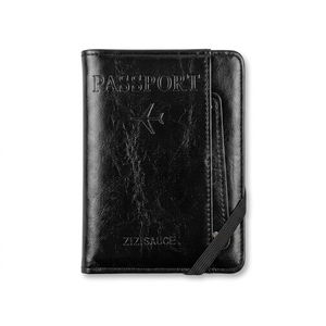 Porta Passaporto Personalizzato in Pelle PU di Grande Capacità con Molteplici Scomparti per Carte, Blocco RFID, Portafoglio da Viaggio Economico per Uomini e Donne - Product Image 1