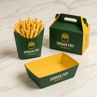Maßgefertigte Verpackungsbox für Gebratenes Hähnchen Papiertüte Lebensmittelgeeignete Takeaway-Verpackung mit Logo OEM Fast-Food-Verpackungshersteller