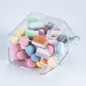 Klare Acryl <span class=keywords><strong>Mini</strong></span> Bohnen behälter Zucker behälter Stapelbare Hundefutter behälter Fall Reis Süßigkeiten Aufbewahrung sbox mit Schaufel Aufbewahrung und Deckel - Product Image 3